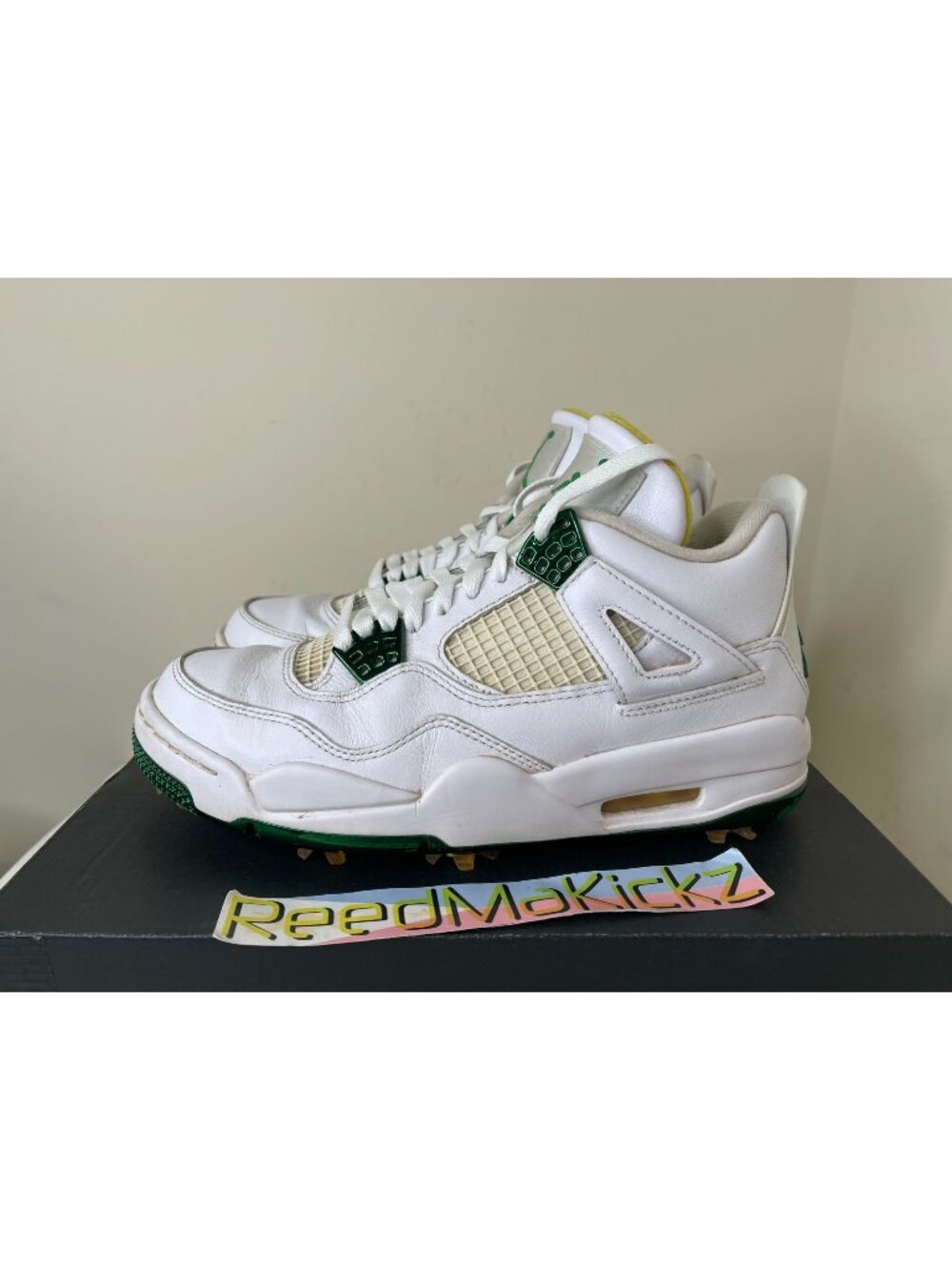 Jordan 4 IV NRG Golf White Green The Masters PRE OWNED